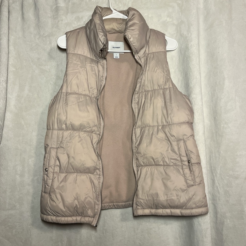 Old Navy Light Pink Puffer Vest